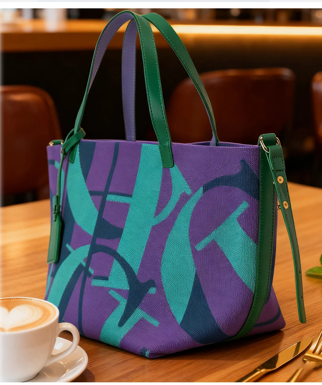 Women's Letter & Ruched PVC Bucket Shoulder Bag