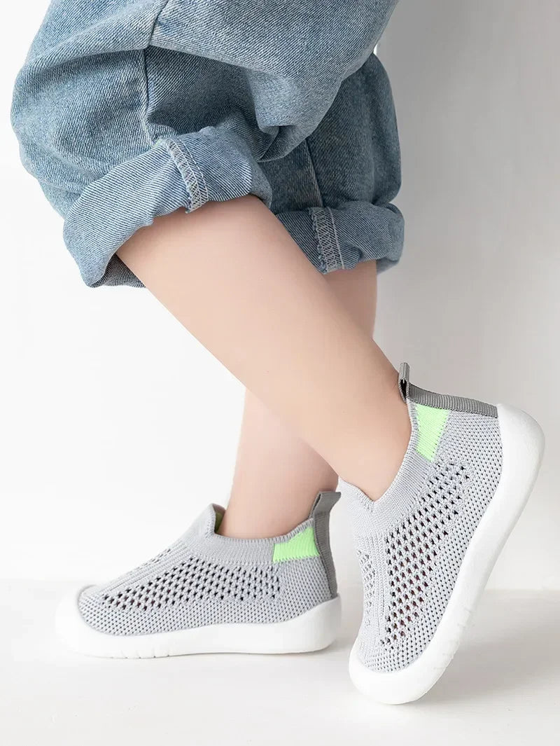 Toddler & Baby Breathable Knitted Slip-On Sneakers