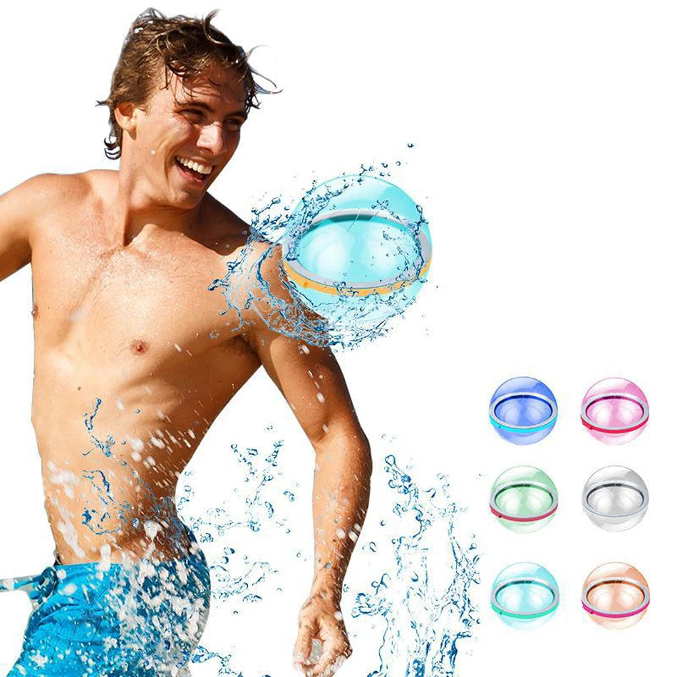 Reusable Self-Sealing Water Balloons | Quick Fill Splash Balls | Kids Outdoor Fun | 4–50 Pack