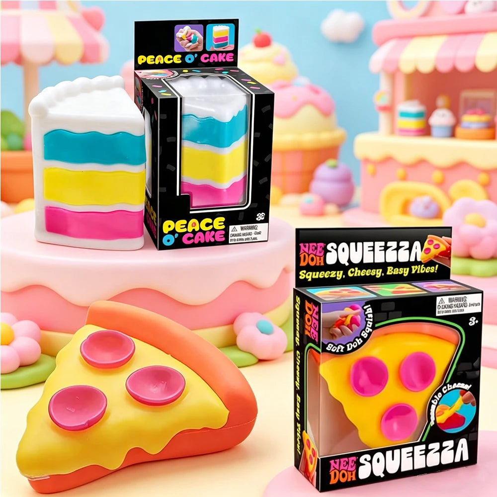 Nee Doh Peace O' Cake Sensory Squeeze Toy