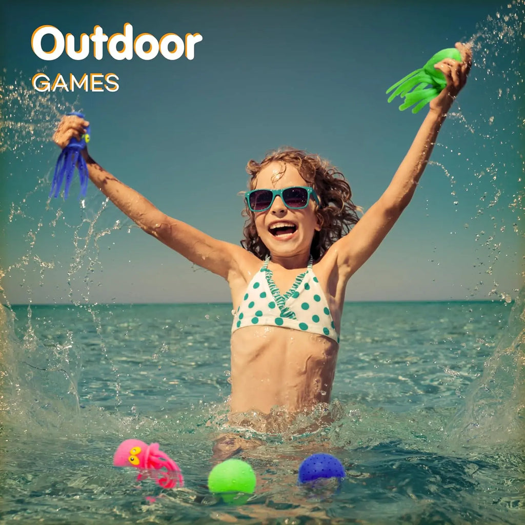 Octopus Water Balls Pool Toys Octopus Water Bomb Splash Balls Bath Toy Swimming Pool Floating Swim Toys