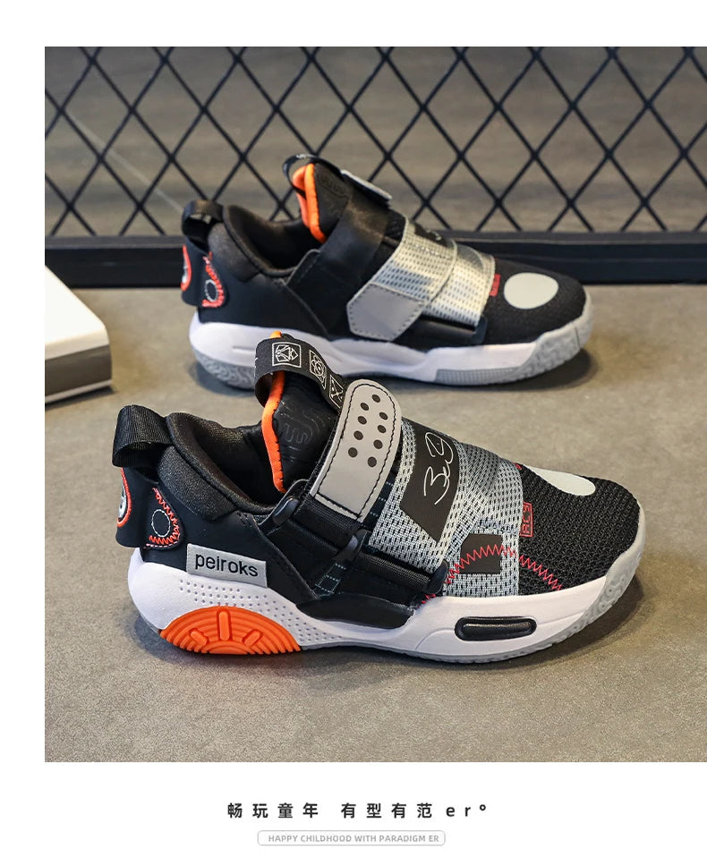Kids' Unisex Lightweight Basketball Sneakers