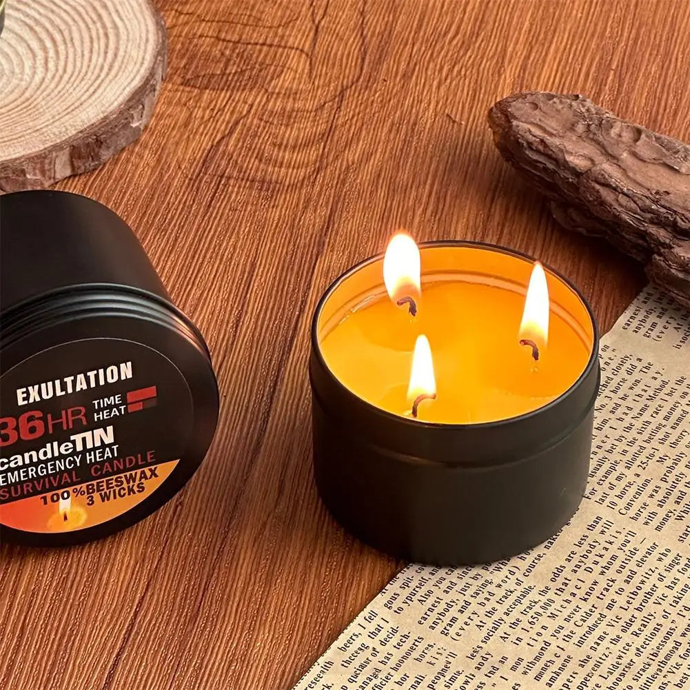 1/2/3pcs Emergency Candles 36 Hours For Party Decoration Religious Ceremonies Emergency Supplies No Electricity Lighting
