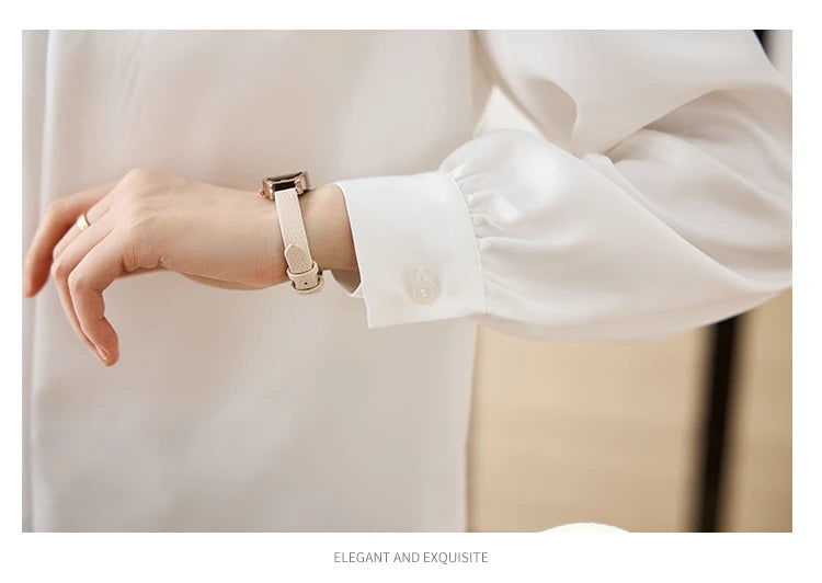 Women's Satin Office Blouse
