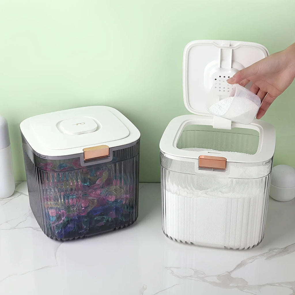 Laundry Pods Container For Laundry Room Organization Decor, Laundry Powder Container for Laundry Organization Laundry Pod Holder