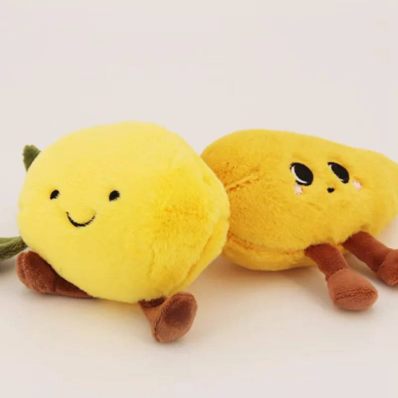 Jellecat Fun Fruit Series Doll Stuffed Bitter Gourd Plush Toy Handmade Doll Cartoon Anime Cute Children's Birthday Gift Doll