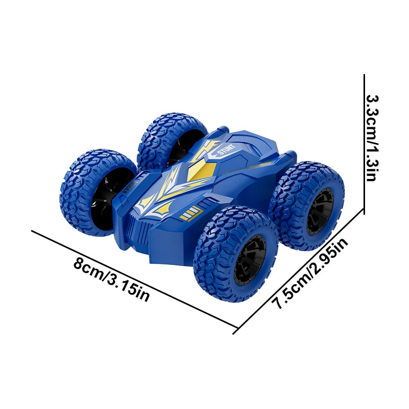 4-8 Pack 360° Rotating Stunt Car Toys - Friction Powered Toy Cars Push and Go Vehicles for Toddlers Kids Best Christmas Gift