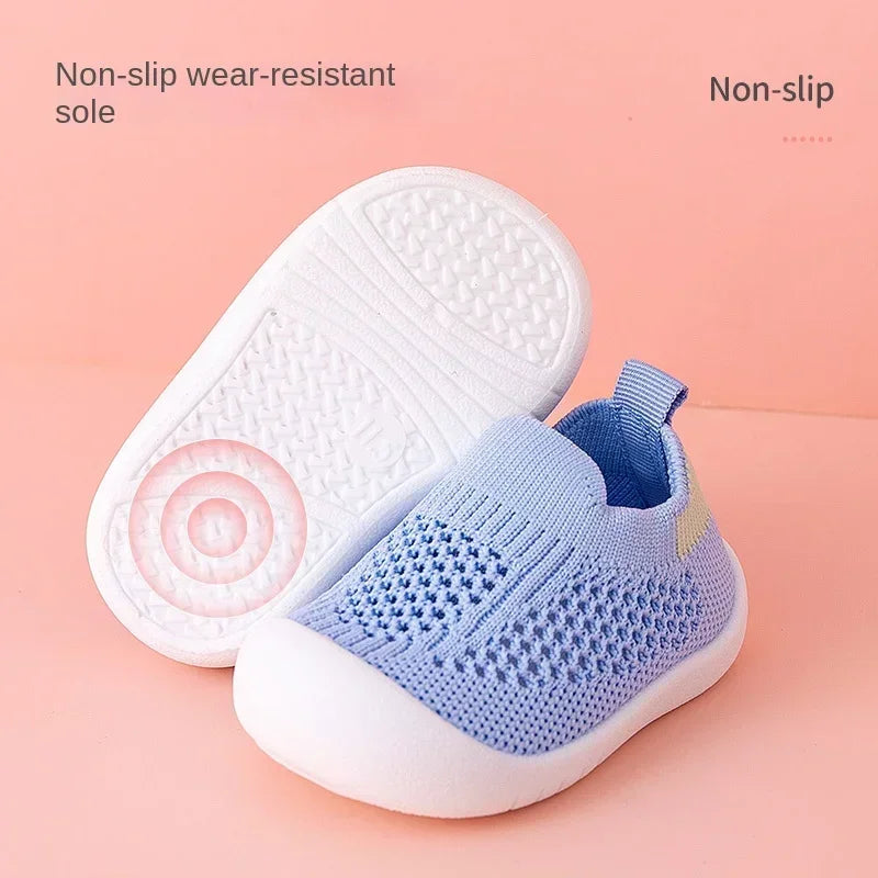 Toddler & Baby Breathable Knitted Slip-On Sneakers