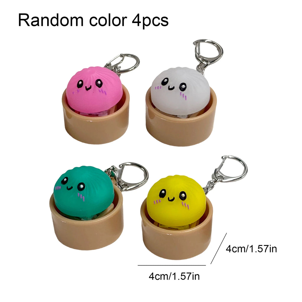 Dumpling Keyboard Clicker Fidget Keychain | Stress Relief Toy | 4, 6 or 12 Pack