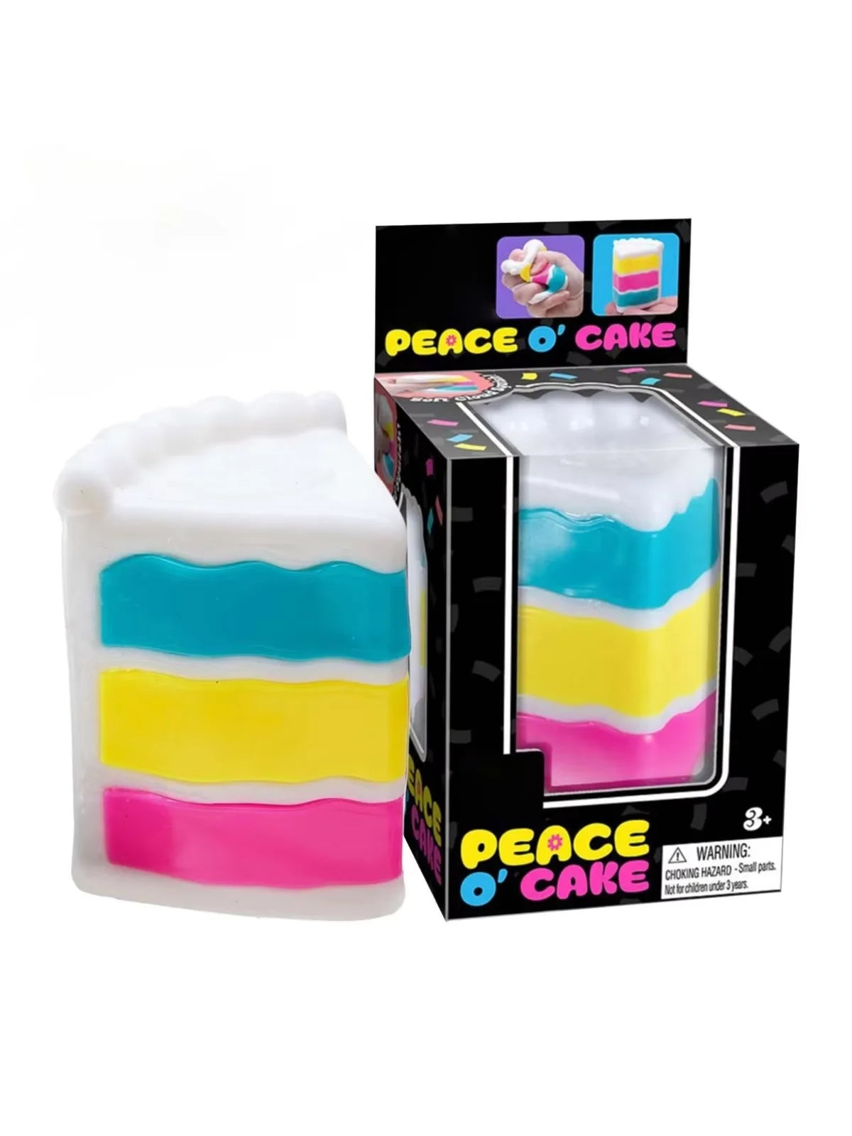 Nee Doh Peace O' Cake Sensory Squeeze Toy