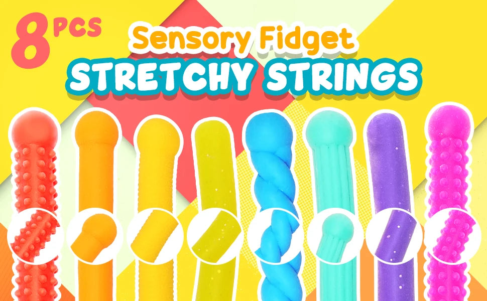 Textured Stretchy Sensory Fidget Toys | Stress & Anxiety Relief for Autism & Special Needs
