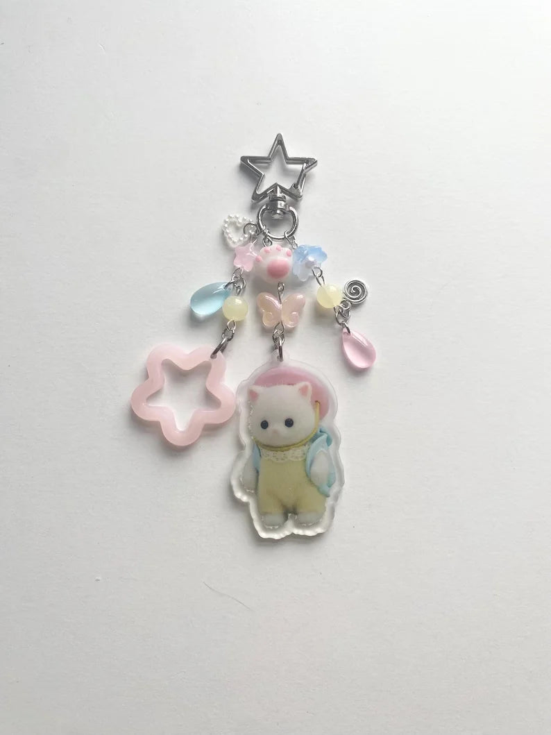 Calico Critters keychains ⋆.࿔* Y2K