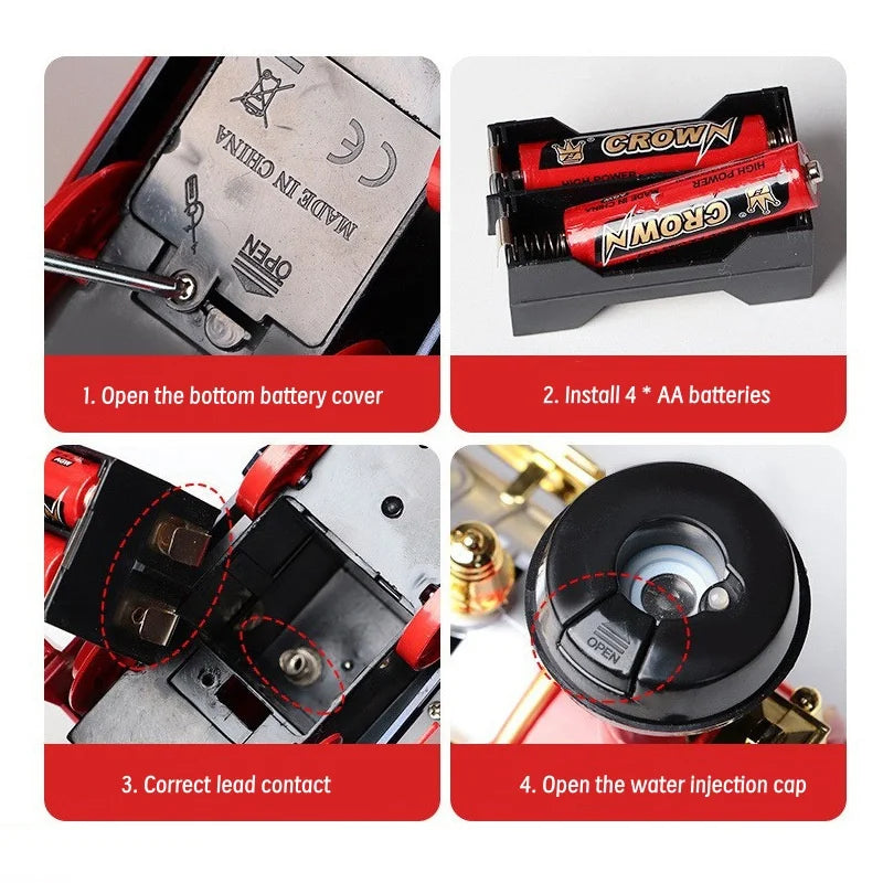 Train Toy for Toddlers Electric Steam Locomotive with Smoke, Light & Sound, Toddler Toy Trucks Ideal Gift for Kids