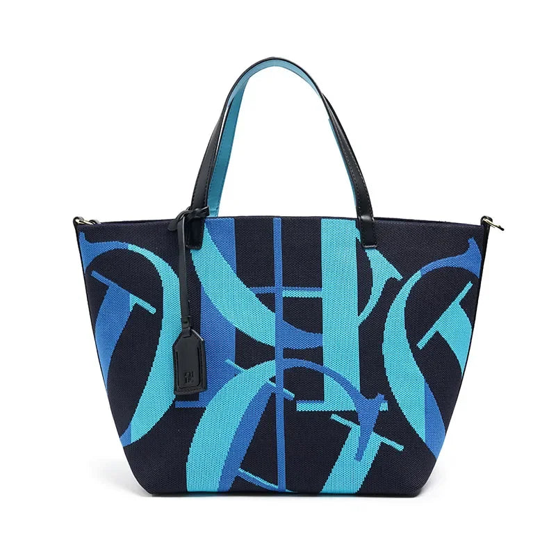 Women's Letter & Ruched PVC Bucket Shoulder Bag
