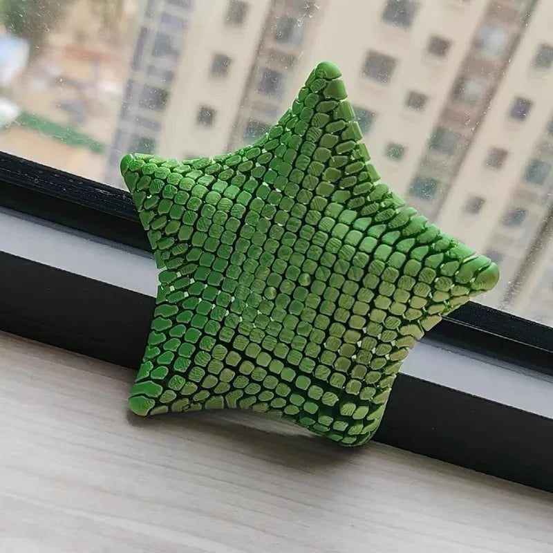 Cute 3D Printed Squishy Articulating Starfish - Stress Relief Fidget Starfish Toy, Unique Desk Decor & Flexible Gift Idea