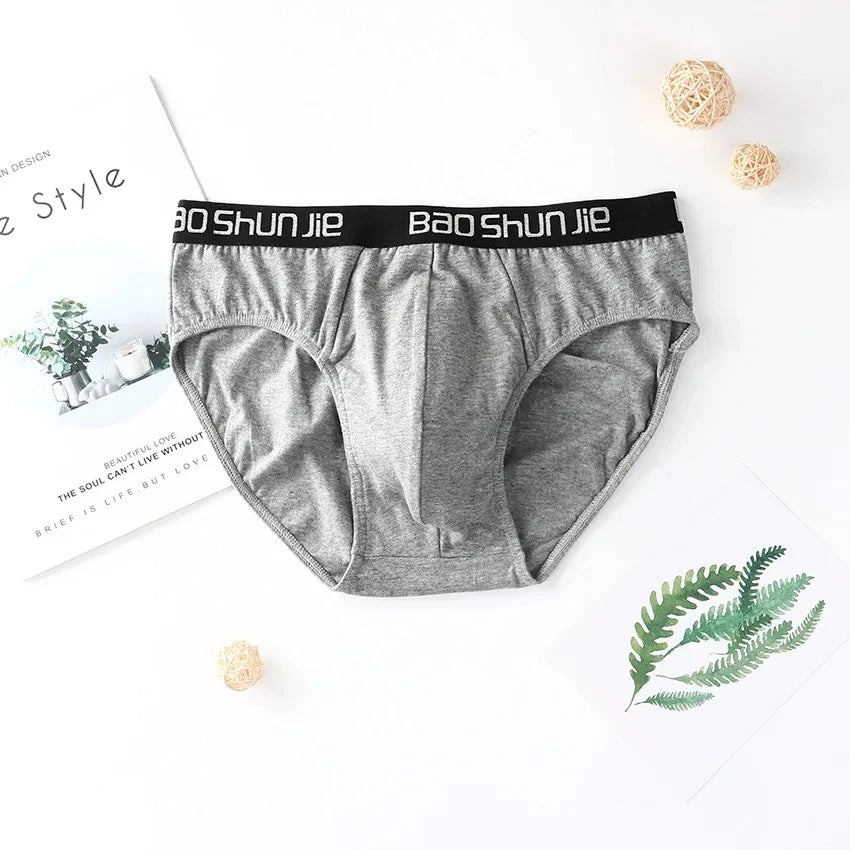 4pcs Men Underwear 100% Cotton Men boxer briefs Medium Waist Breathable Men Panties Fashion Boys Soft Comfortable Men Underpant