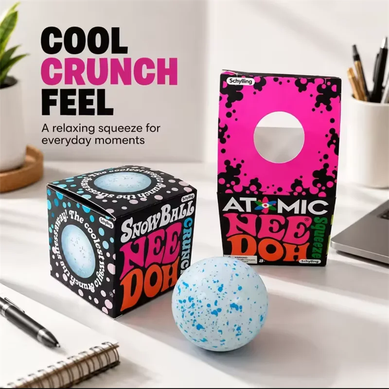 NeeDoh Snow Ball Crunch Squishy Toy