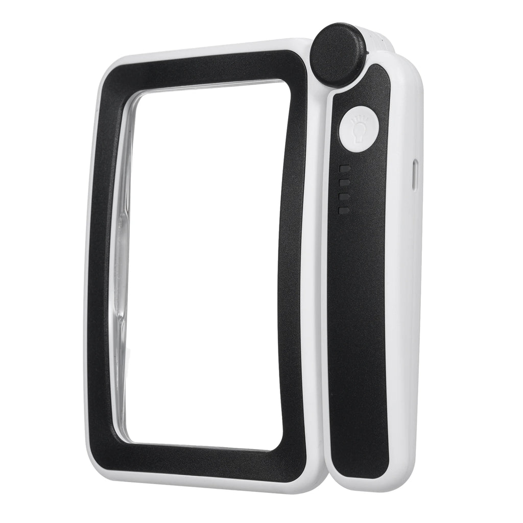 4X Large Magnifying Glass with LED Lights USB Loupe Rechargeable Magnifier Handheld Reading Magnifying Lamp With LED Lighting