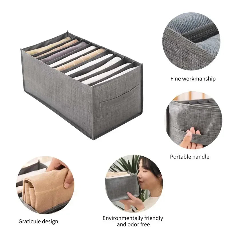 Underwear Storage Drawers Organizer Divider Jeans Organization Storage Box Closet Organizer Clothing Organization System Drawer