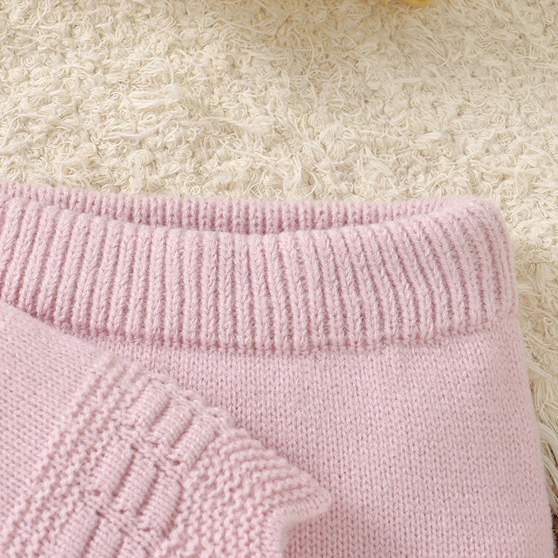 Winter Infant Girls Clothes Autumn Casual Long Sleeve Sweaters Pullovers+Leggings Toddler 2pcs Outfits Sets 0-1Y Toddler Costume