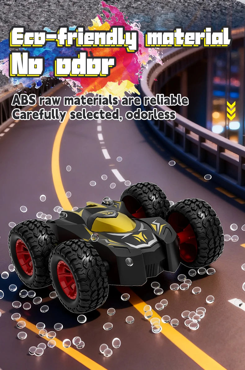 4-8 Pack 360° Rotating Stunt Car Toys - Friction Powered Toy Cars Push and Go Vehicles for Toddlers Kids Best Christmas Gift