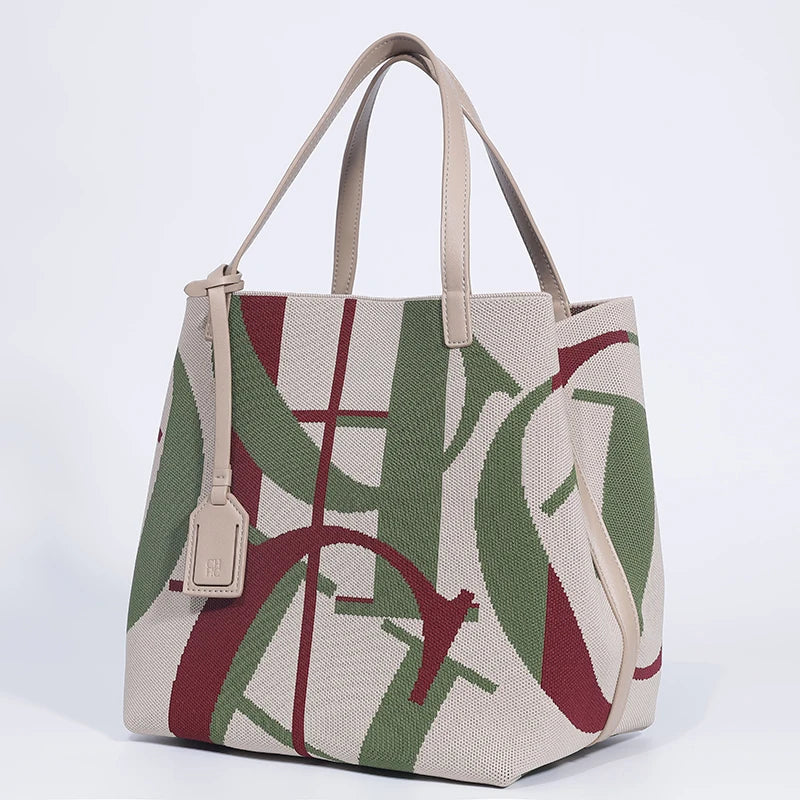 Women's Letter & Ruched PVC Bucket Shoulder Bag