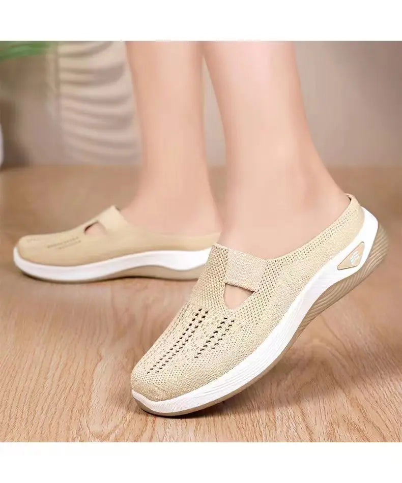 Women's Hollow Slip-On Mule Flats