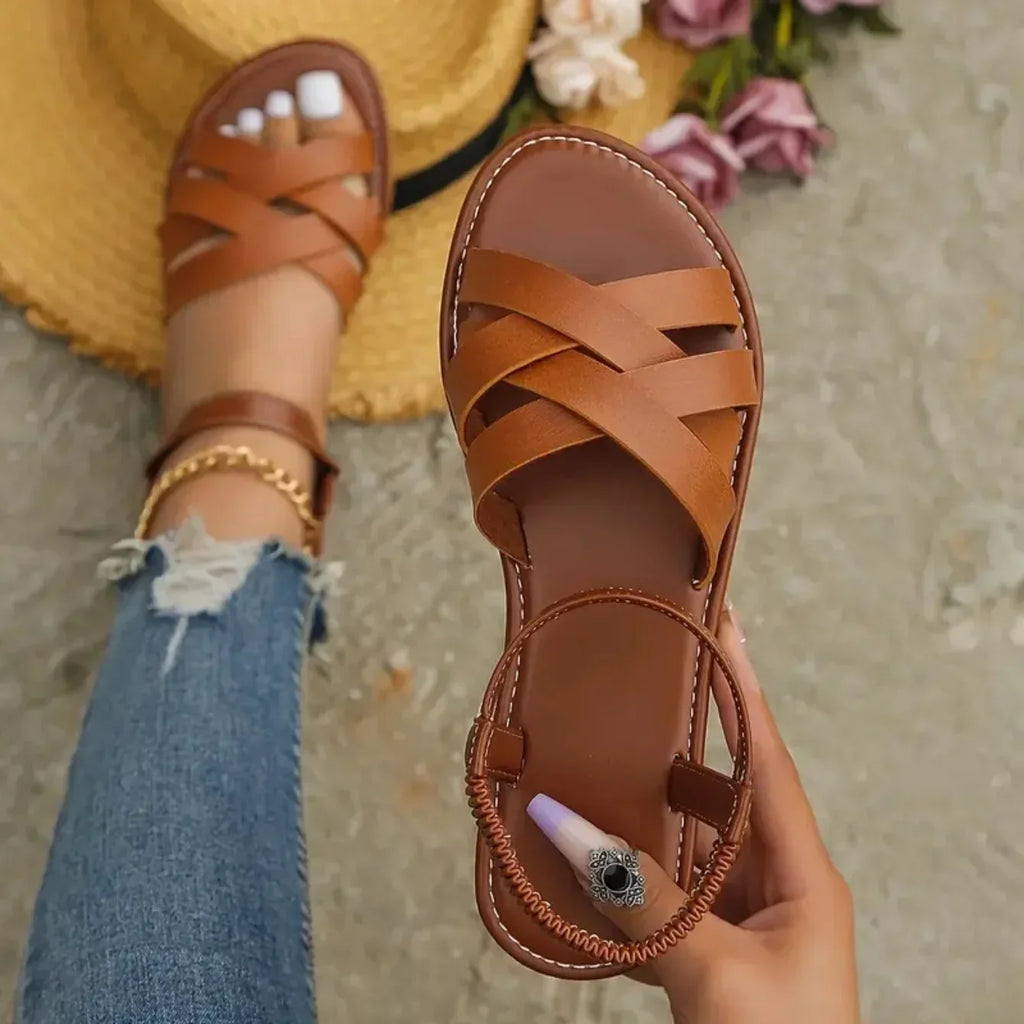 Women's Roman Strap Flat Sandals