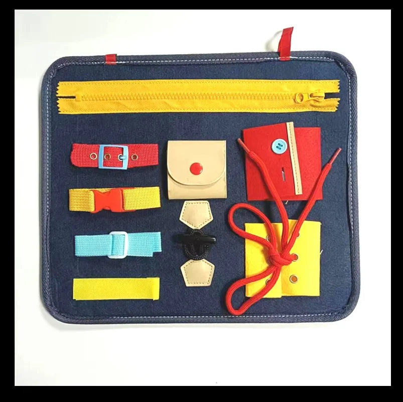 Montessori Busy Board for Toddlers | Sensory Learning & Fine Motor Skills Toy