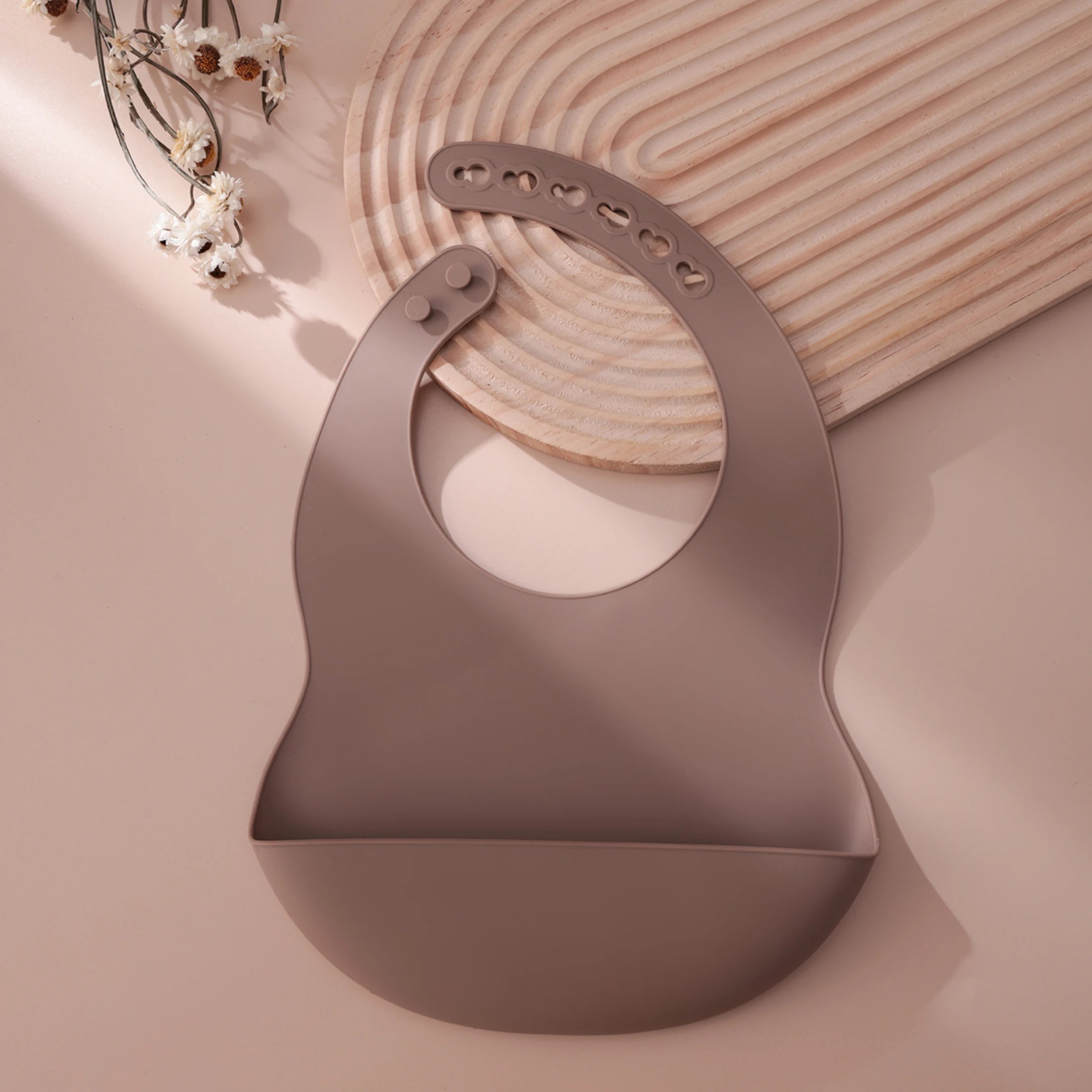 Silicone Baby Bib — Adjustable, Waterproof & BPA-Free