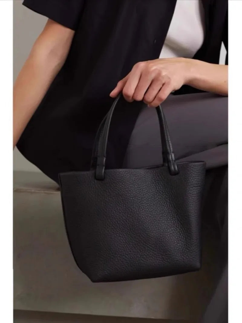 Women's Leather Small Tote & Crossbody Shoulder Bag