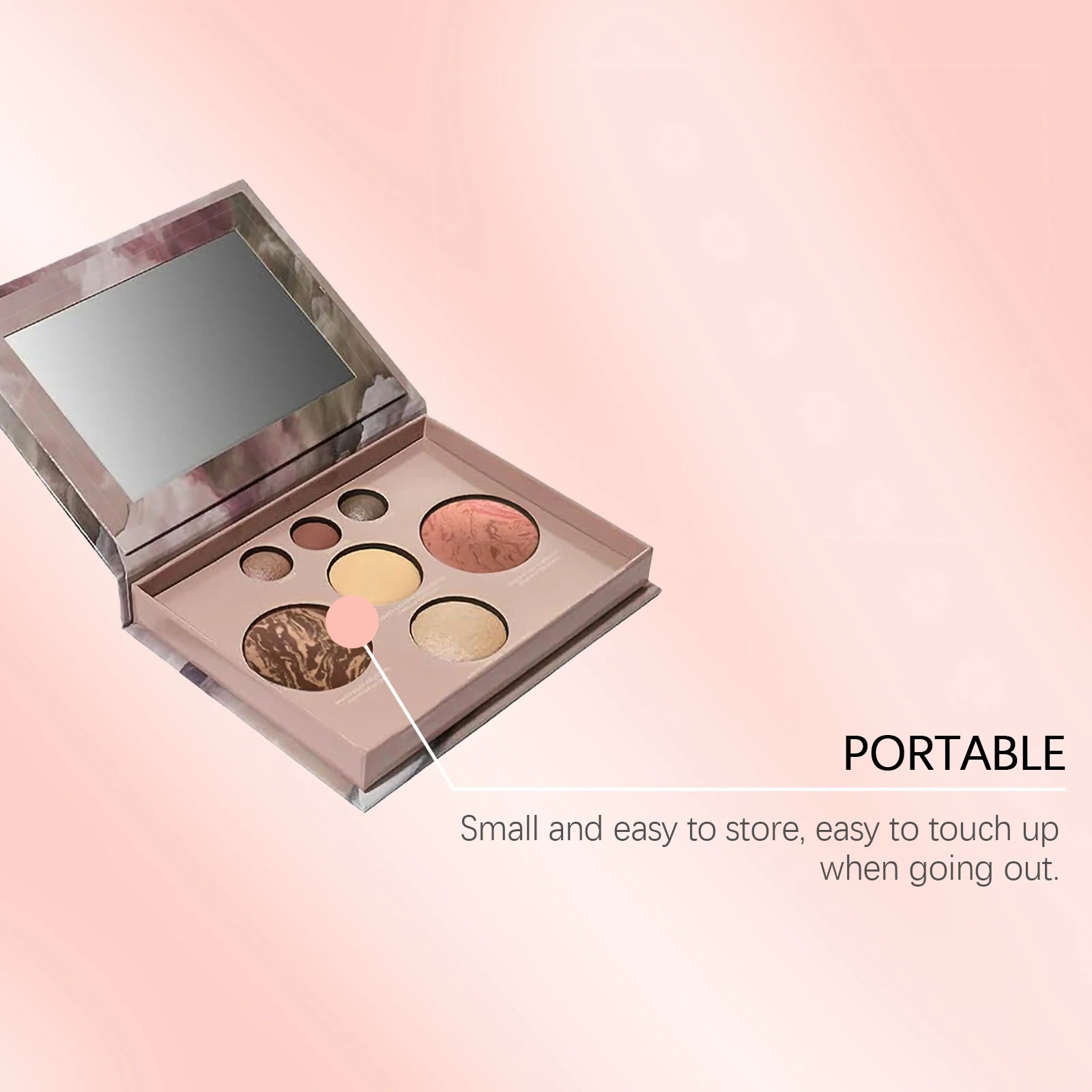 Makeup Eyeshadow Palette Matte Glow Shimmer Glitter Easy to Wear Highlight Blush Bronzer All-in-One Professional Makeup Palette