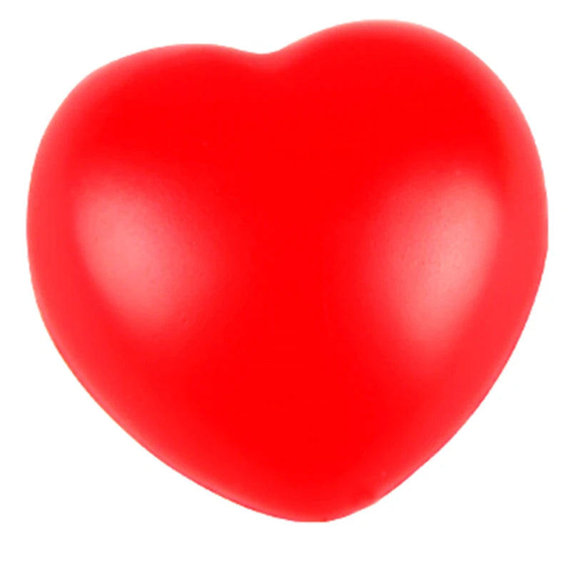 Heart-Shaped Foam Stress Ball – Soft Squeeze Anti-Stress Relief Toy