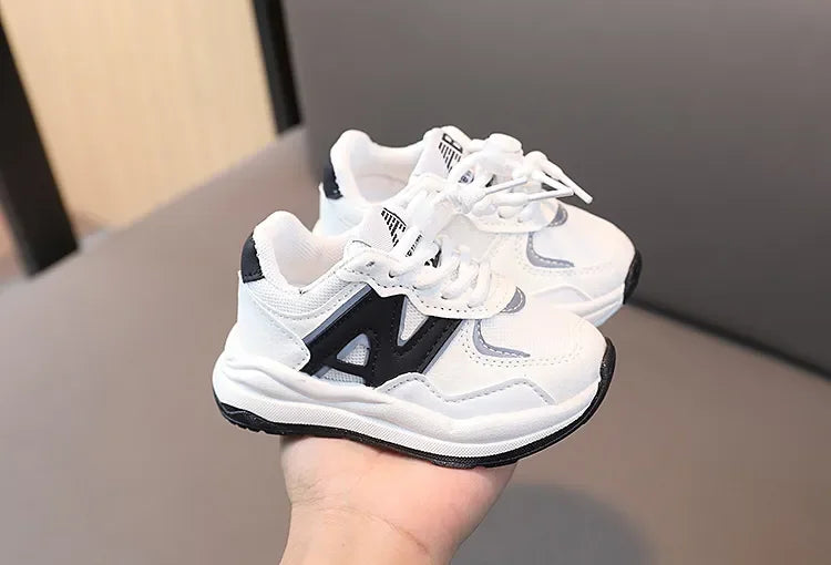 Kids' Unisex Breathable PU Leather Sport Running Sneakers