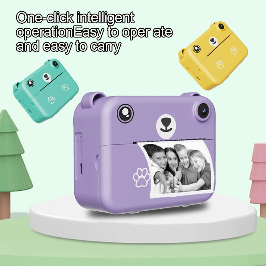 Kids Instant Print Digital Camera – 1080P HD with Thermal Printer