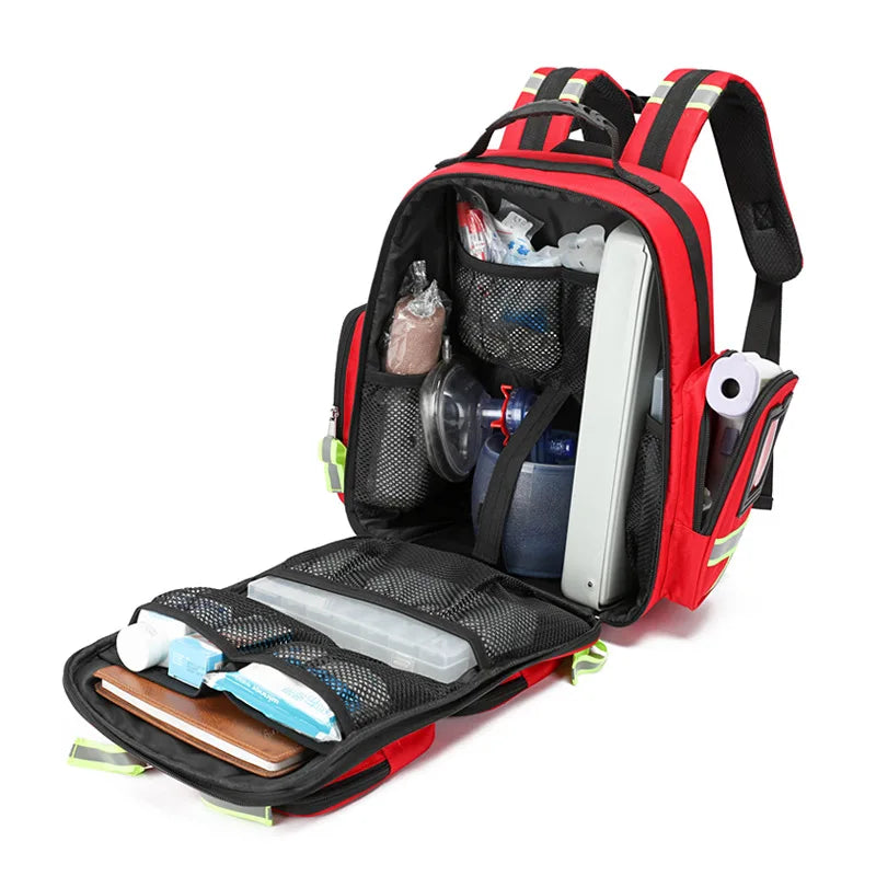 Emergency Rescue First Aid Kits Large Capacity Sorted Storage Backpacks Outdoor Camping Survival Kits Medical Kits