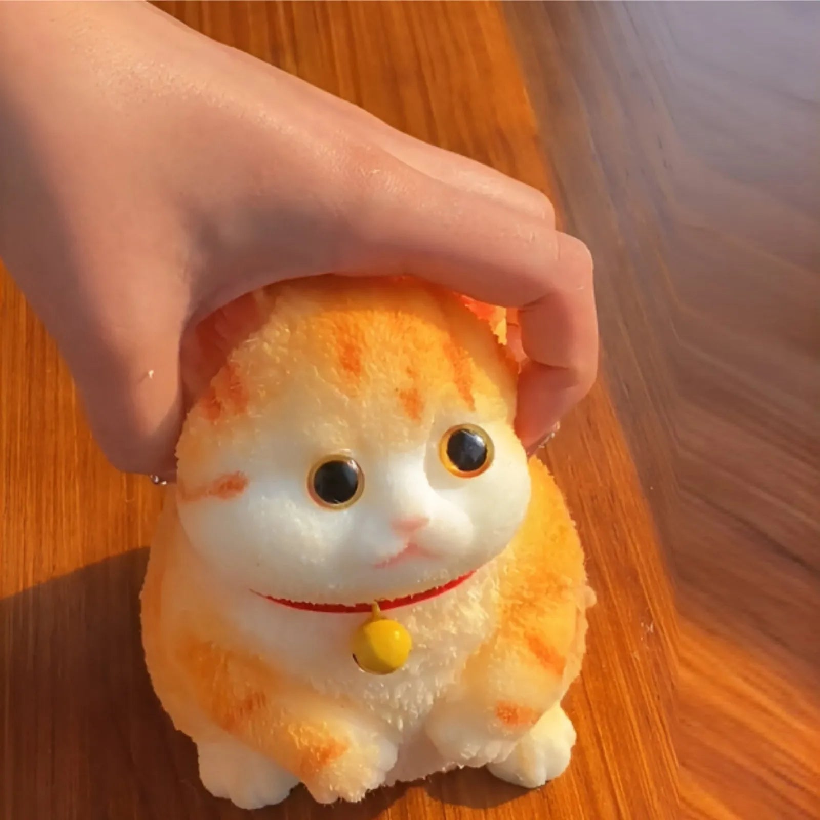 Simulated Fat Cat Stress Relief Pinch Toy Handmade Mini Cute Animal Desktop Ornaments Slow Rebound Squeeze Relaxation Toy