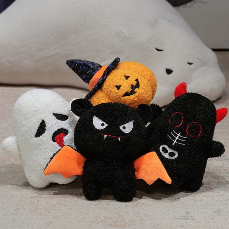 Halloween Plush Devil, Ghost, Bat & Pumpkin Toy