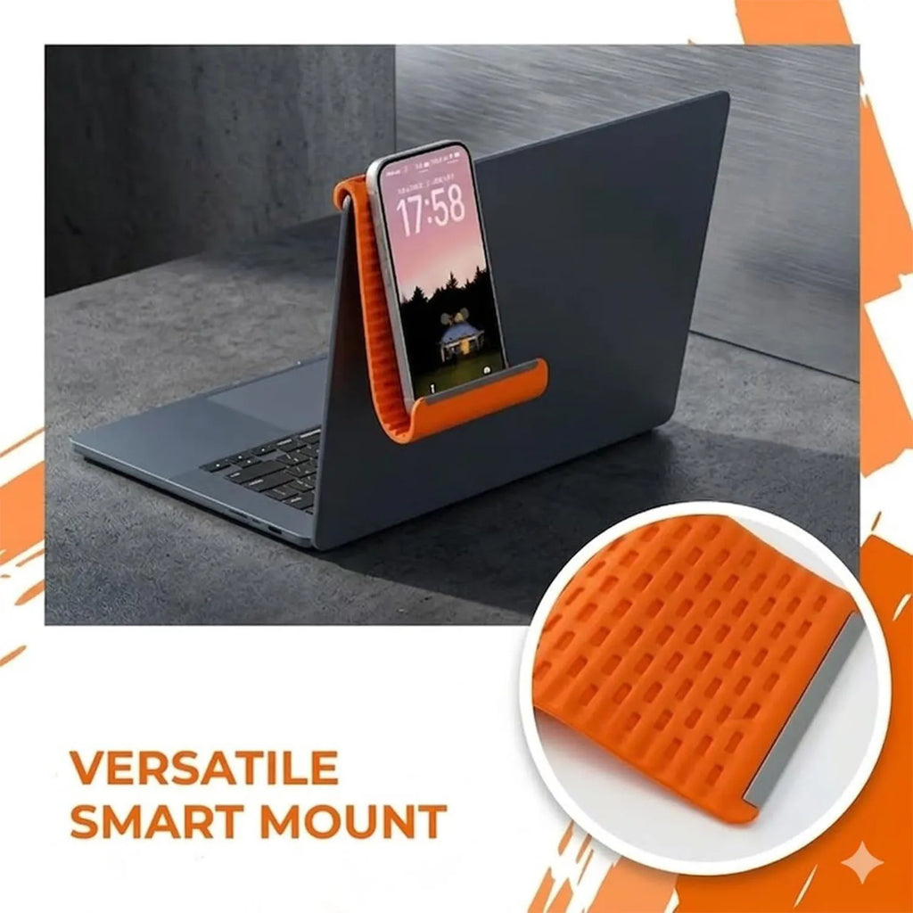 Portable Foldable Silicone Phone Holder, Bendable Freely into Any Shape, Multi-Angle Adjustable Stand for Mobile Phone Devices