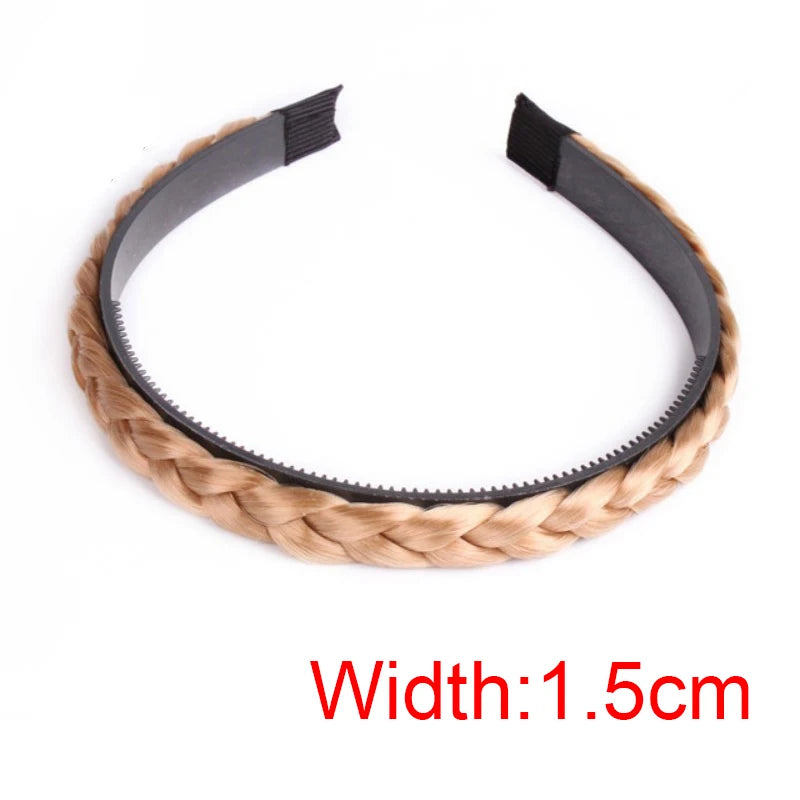 Braid Hair Band Women Fishbone Braid Wig Twist Braid Headband Hairpin Bohemia Non-slip Headdress Bridal Girls Hair Accessories