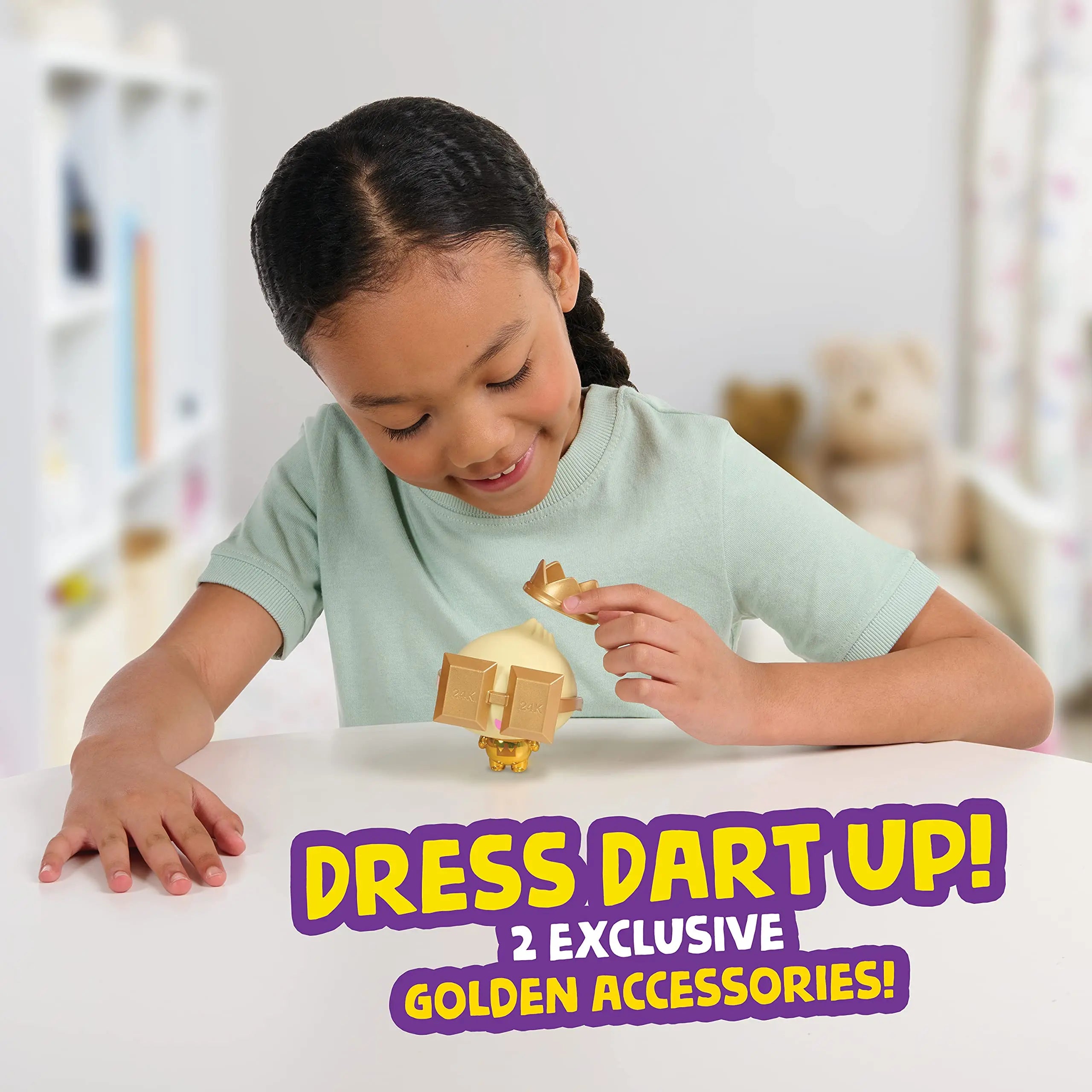 My Squishy Little Dumplings Interactive Doll Marshmallow Golden Cute Dumpling with Sound and Light Electronic Interactive Toys