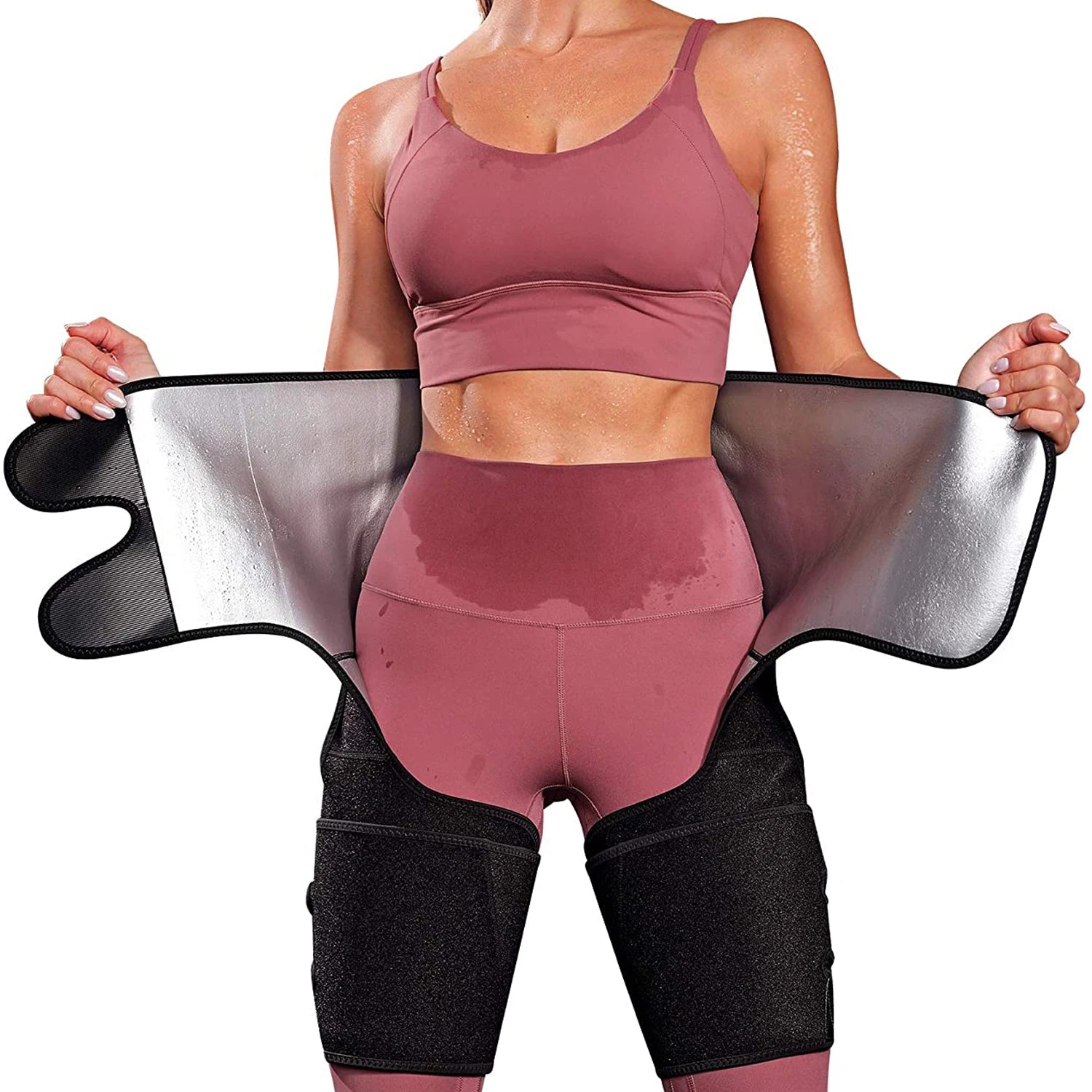 Waist Trainer Is Suitable For Women's Three-In-One Waist And Thigh Trimming And Weight Loss Training Hip LiftingTrimming Belt