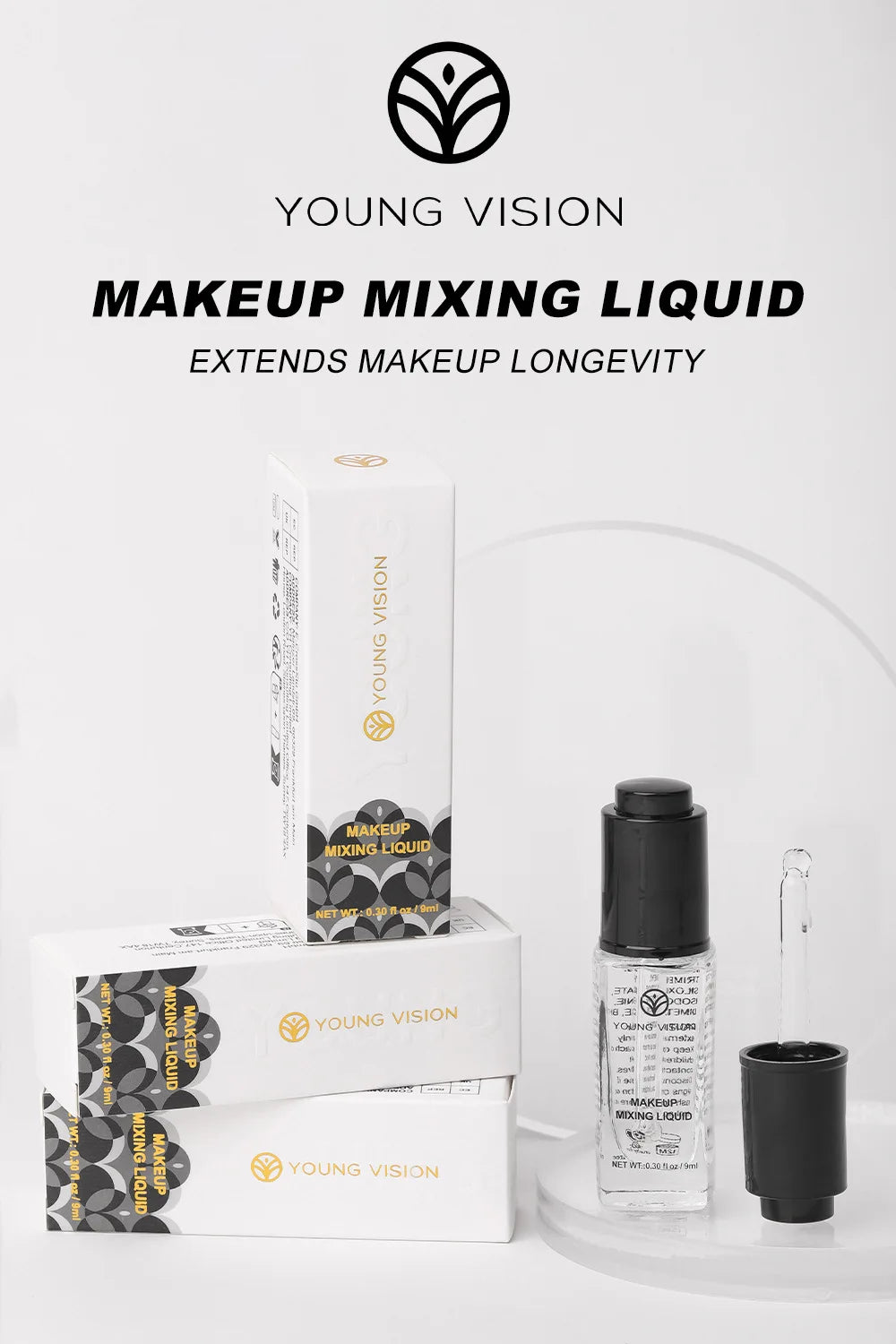 Makeup Mixing Liquid - Revives Dry Gel Liners & Transform Powder to Cream for Eyeshadow & Blush, Multi-Use Primer & Sealer