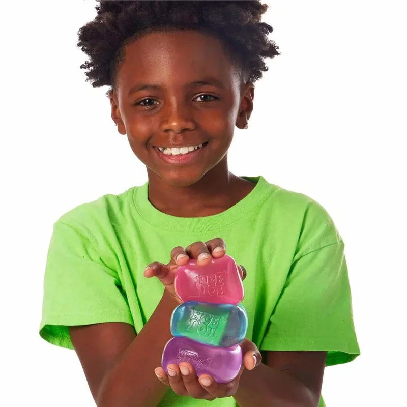 Needoh Nice Berg Giant Sensory 7.5cm Cube Mini 4 Pack Baby Teenie Cube Sensory Slow Rebound Stress Reliever Anti-Anxiety Toy