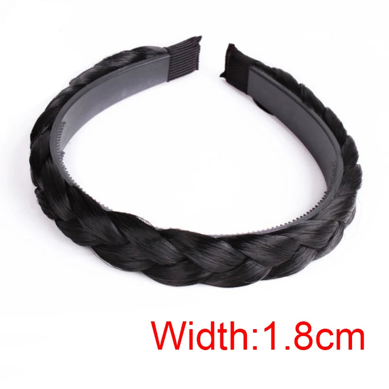 Braid Hair Band Women Fishbone Braid Wig Twist Braid Headband Hairpin Bohemia Non-slip Headdress Bridal Girls Hair Accessories