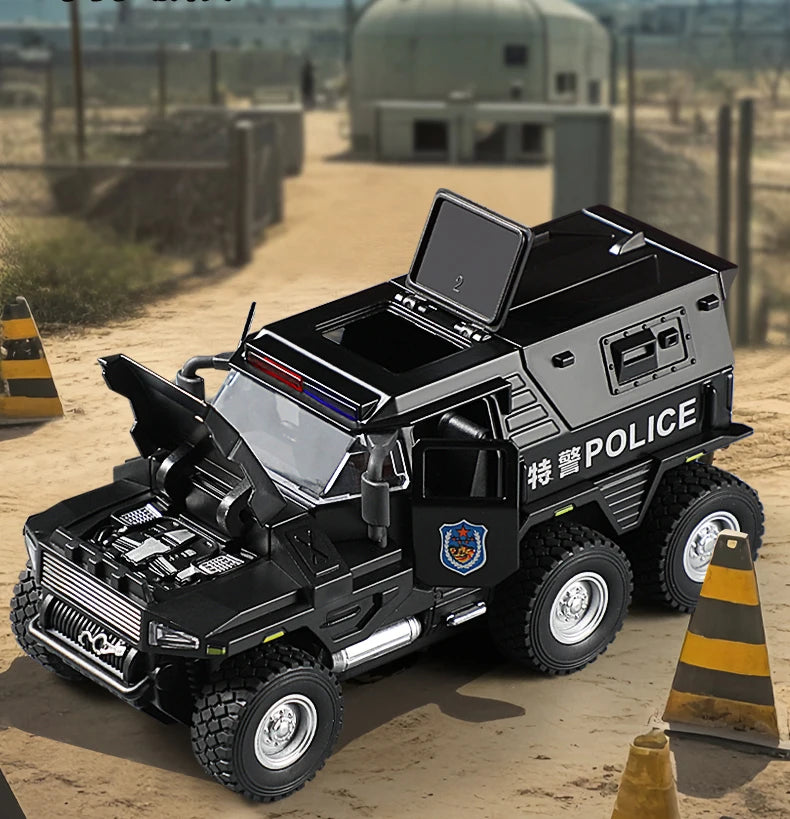 1:32 Alloy Car Model Diecasts & Toy WAT City Police Truck Model Diecast Vehicles Toy Cars Kid Toys For Children Gifts Boy Toy