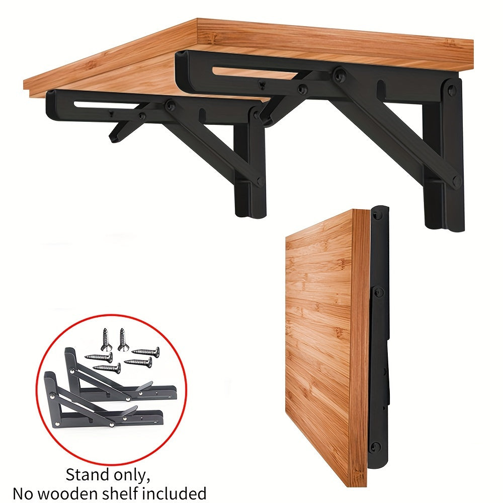 1pc Heavy Duty Adjustable Folding Frame - 90° Foldable Wall-Mounted Industrial Cast Iron & Carbon Steel - For Garage & Workshop Organization - Perfect Gift for DIY Enthusiasts