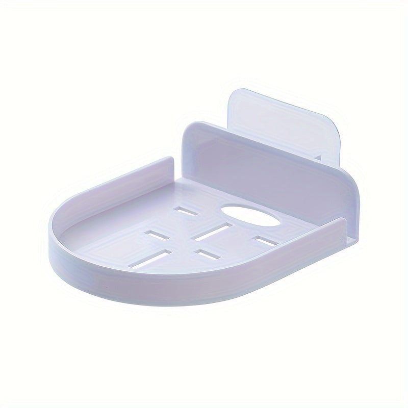 Wall Hanging Floating Shelf for Living Room Storage - Classic Style Plastic Holder for Routers, Cameras, Projectors - No-Drill Universal Mounting Tray for Home Organization
