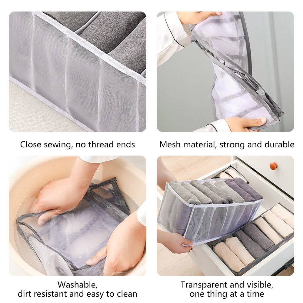 Underwear Drawer Organizer Storage Box Foldable Closet Organizers Drawer Divider Storage Boxes For Underpants Socks Bra