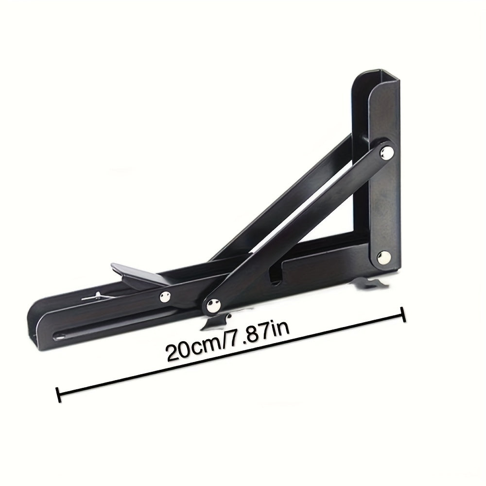1pc Heavy Duty Adjustable Folding Frame - 90° Foldable Wall-Mounted Industrial Cast Iron & Carbon Steel - For Garage & Workshop Organization - Perfect Gift for DIY Enthusiasts